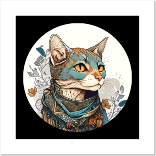 Lady Boho Cat - Love Cats Posters and Art